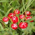 thumbnail image 3 of Ludlz 8Pcs Mini Mushrooms for Fairy Garden Mushrooms Miniature Figurines Colorful Miniature Garden Ornaments Fairy Garden Accessories for Micro Landscape, Plant Pots, Bonsai Craft Decor, 3 of 7