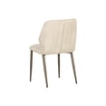 thumbnail image 4 of Sunpan Clinton 19.50" Modern Faux Leather Dining Chair in Bravo Cream (Set of 2), 4 of 8