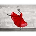 thumbnail image 3 of Haute Photo Collection 14x12 Black Modern Framed Museum Art Print Titled - Ballerina in Red, 3 of 5