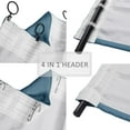 thumbnail image 4 of TWOPAGES Linen Curtain with Room Darkening Liner, Midnight 50Wx84L Kyla Collection ( 1 Panel ), 4 of 6