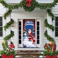 thumbnail image 3 of Festive Holiday Door Curtain For Seasonal Home Entryway With Snowflake And Reindeer Winter Patterns, 3 of 3