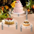 thumbnail image 3 of JINGT Premium Acrylic Cake Stand Set: Stunning Display for Weddings, Parties, and Xl, 3 of 5