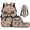 Brown Camo Bow, variant on KUIFORTI Dog Bow Kids Backpack Set 4Pcs with Lunch Bag Pencil Case Water Bottle Holder for Elementary Primary Middle School Boys Girls Back to School Supplies