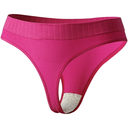 Xiaoxatg Sexy Panties for Women European And Thong Large Size Seamless Sexy Elastic T Pants Seamless Solid Color Comfortable Sports Low Waist Underwear Women Panties plus Size Boxes