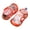 Orange, variant on Baby Boys Girls Print Breathable Sandals Mesh First Walkers Baby Shoes Non-Slip Sole Summer Playground Sneakers with Adjustable Hook & Loop Closure