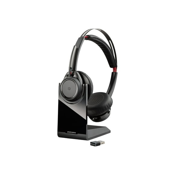 Poly Voyager Focus UC B825-M - Headset - on-ear - Bluetooth - wireless - active noise canceling - Certified for Microsoft Teams - for Microsoft Lync