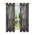 thumbnail image 7 of Yayeee Window Curtains Light Filtering 63"x52" Grommet Panel Pair Home Living Room Decor, Purple Floral Pattern, 7 of 7