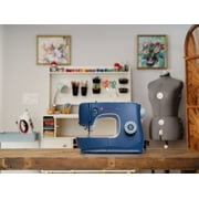 SINGER® M3330 Navy Blue Sewing Machine with Accessories , 23 built-in Stitches Deliver 97 Stitch Applications , 1-Step Buttonhole, Free Arm, LED Light , Portable, Perfect For Beginners