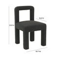 thumbnail image 3 of TOV Furniture Hazel Black Boucle Dining Chair, 3 of 8