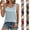 #01 Light Blue, variant on Silk Satin Tank Tops for Women Scoop Neck Sleeveless Camisole Blouses 2026 Relaxed Fit Summer Basic Casual Shirts,XXL,#01 Light Blue