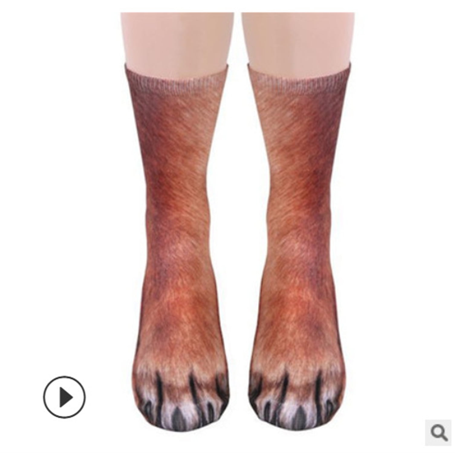 Funny Animal Paw Socks Gag Gifts for White Elephant Gift Exchange