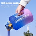 thumbnail image 2 of 2400ML Gym Fitness Bottle Drinkware Botella de agua fría para acampar Senderismo Correr JShteea El nuevo, 2 of 9