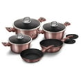 thumbnail image 5 of Kitchen Cookware Set 10-Piece Metallic with Ergonomic Soft-Touch Handle by Berlinger Haus, 5 of 51