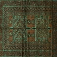 thumbnail image 1 of Ahgly Company Machine Washable Indoor Square Persian Turquoise Blue Traditional Area Rugs, 8' Square, 1 of 4