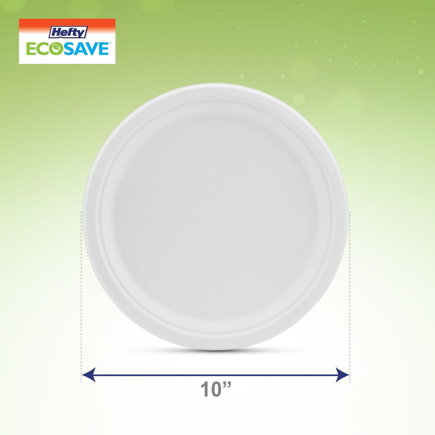 Hefty ECOSAVE 10" Dinner plates 20-count, Hefty ECOSAVE 10" Dinner plates 20-ct