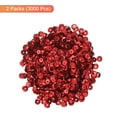 thumbnail image 3 of Uxcell Loose Sequins 0.16" Silver Backed Sequins 3000Pcs Cup Sequins Embroidery Sequins for Jewelry Making Red, 3 of 4