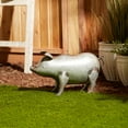 thumbnail image 5 of Silver Galvanized Pig Sculpture, 5 of 6