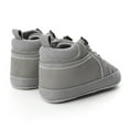 thumbnail image 6 of URMAGIC Infant Baby Boys Girls PU Leather High-Top Moccasins Soft Sole Shoes, 6 of 7
