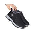 thumbnail image 3 of Gomelly Womens Winter Shoes Slip On Warm Booties Round Toe Snow Boots Lightweight Ankle Bootie Cold Weather Walking Casual Comfort Shoe Black Style B 5.5, 3 of 9