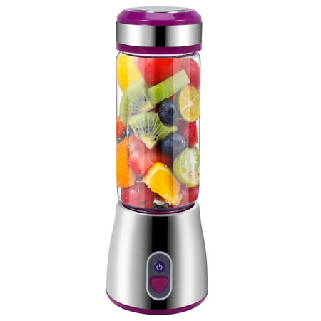 

Mini Electric Usb Rechargeable Portable Blender Smoothie Maker Juicer Cup Shaker Squeezer Lemon Fruit Orange Juice Extractor -Purple