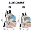 thumbnail image 3 of Casual Sleeping Lion Cub on Moon Backpack for School,College and Travel, Water Resistant Bookbag,, 3 of 7