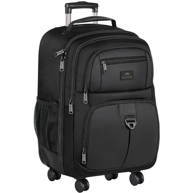 Mochila Rodante MATEIN Negro con 4 Ruedas Resistentes al Agua para Mujer