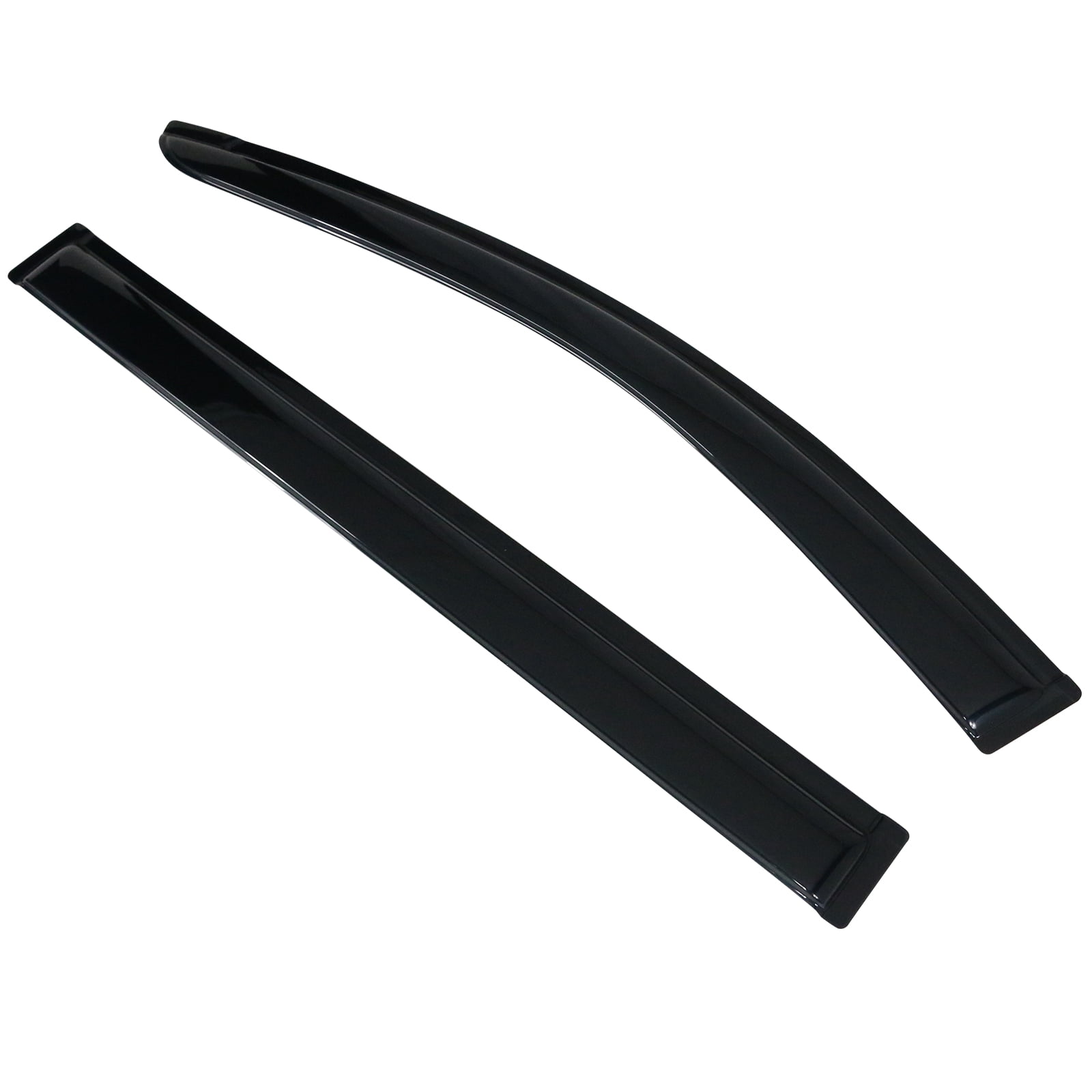 Ikon Motorsports Window Visors Compatible with 2008-2016 Chrysler Town Country 2008-2020 Dodge Grand Caravan Acrylic Side Vent Windshield Deflector Rain Guard 4Pc Set Outside Mount