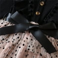 thumbnail image 6 of Fall Dresses for Girls 3t Toddler Long Sleeve Point Tulle Ruffle Hem Pretty Dress 1-5 Years Old Kids Cute Clothes, Black, 3 Years, 6 of 7