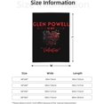thumbnail image 4 of Flannel Blanket Glen Character Powell Nap Blanket Air Conditioning Blankets Couch Bed Office Blankets Soft and Cozy 80"X60", 4 of 6