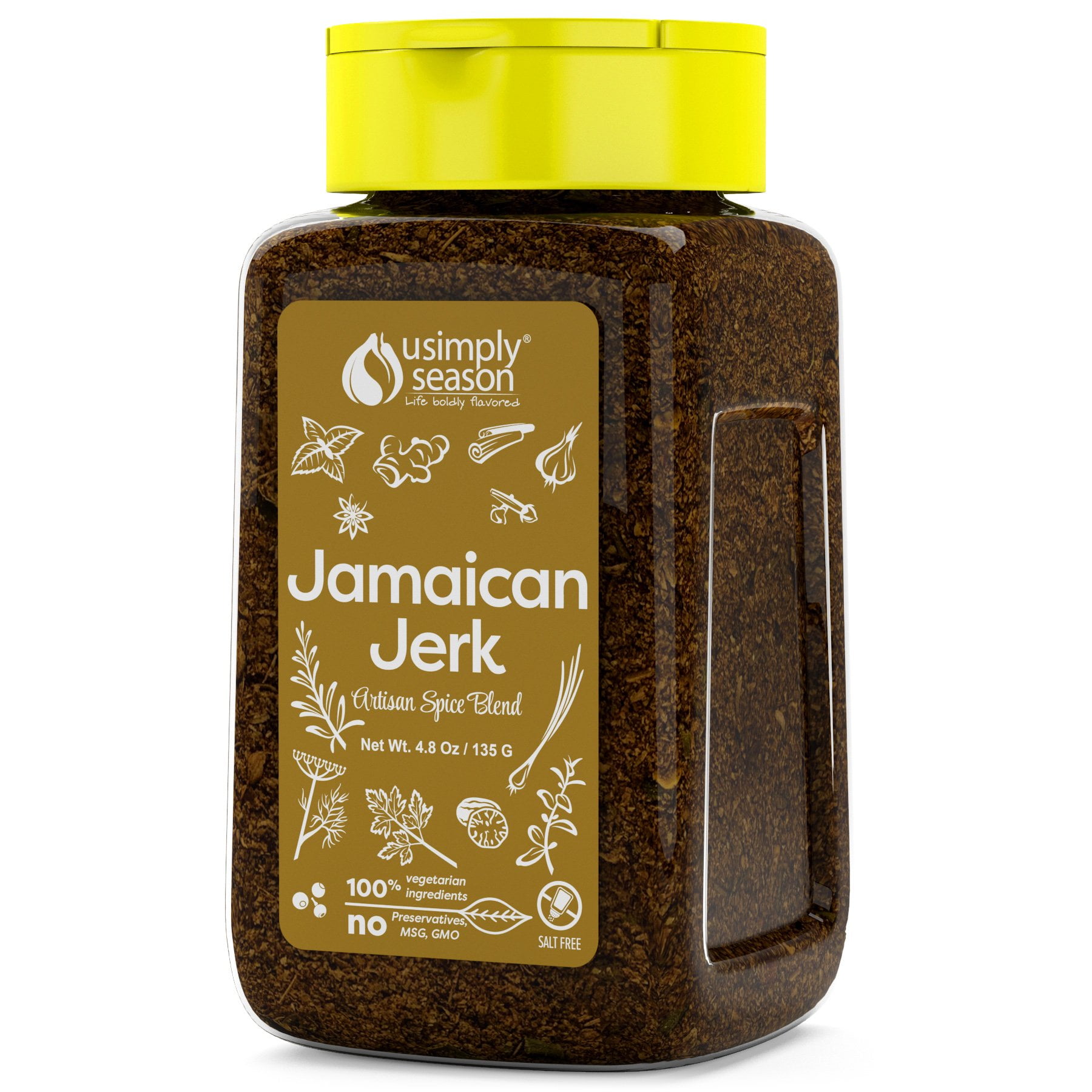 U Simply Season Jamaican Jerk, 4.8 Ounce Caribbean Spice Seasoning