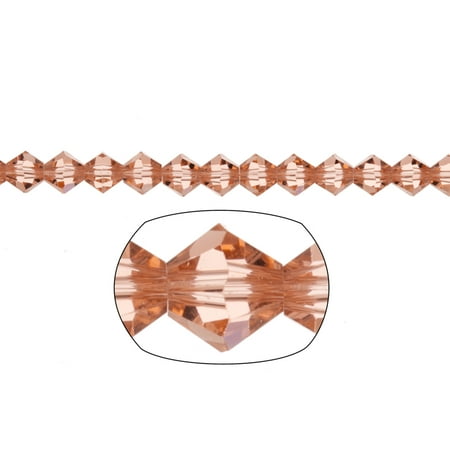 Pink Glass Crystal Beads - Bicone Crystal Beads pink Faceted xilion Crystal For Jewelry Making mm 74Cnt