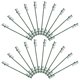 thumbnail image 3 of 20PCS Greenhouse Frame Pipe Clips, Durable Gardening Connectors for Plant Support, Weather Resistant Cane Connectors for Round Pipes, 3 of 4