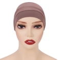 thumbnail image 1 of Gorra cilíndrica monocromática modal, gorra de base, gorra de cuello de mujer de algodón mercerizado de alta elasticidad, 1 of 6