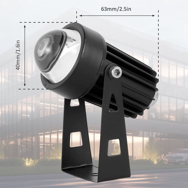 3W Narrow Beam LED Spotlight – IP67 Waterproof Outdoor Wall Wash Light For Gardens, Facades & Landscape Lighting