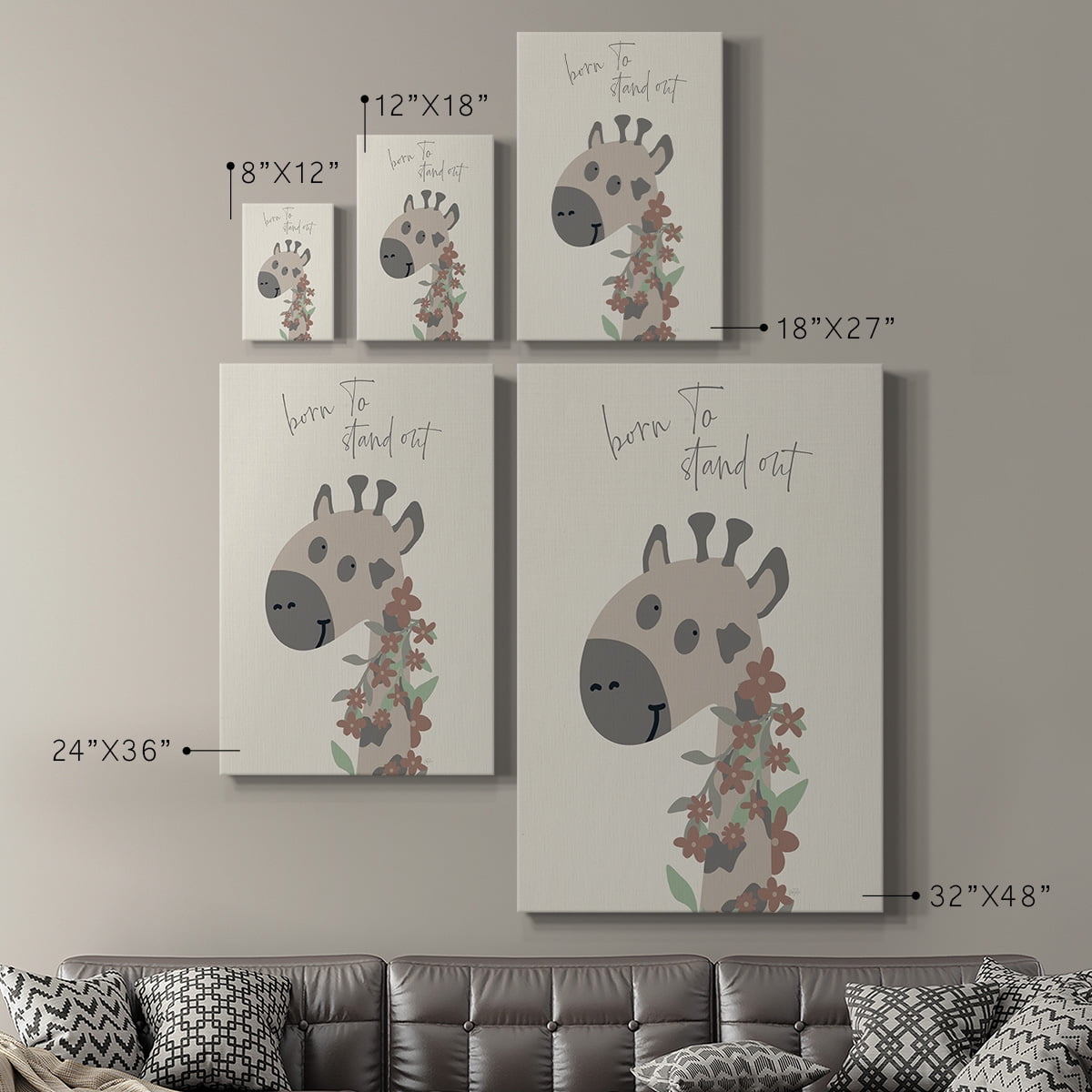 Born To Stand Out Premium Gallery Wrapped Canvas - Ready to Hang