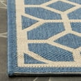 thumbnail image 3 of Safavieh Linden Joey Geometric Indoor/Outdoor Area Rug, Blue/Creme, 5'3" x 7'6", 3 of 8