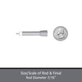 thumbnail image 4 of Kenney  Fast Fit No Tools 7/16" Spring Tension Rod, 4-Pack 18-28" - Chocolate, 4 of 5