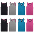 thumbnail image 3 of Buyless Fashion Débardeur Sans Étiquette pour Filles Col Rond en Coton avec Bordure et Sangle (Lot de 8), 3 of 8