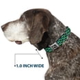 thumbnail image 6 of Buckle-Down Pet Collar, Dog Collar Metal Seatbelt Buckle, Abstract Scribble Black Blue Neon Green, 20 to 31 Inches 1.5 Inch Wide, 6 of 8