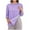 Purple, variant on Post Shoulder Surgery Shirts for Women 3/4 Sleeve Tear Away Top After Rotator Cuff Shirts Chemo Port Adaptive Cloth