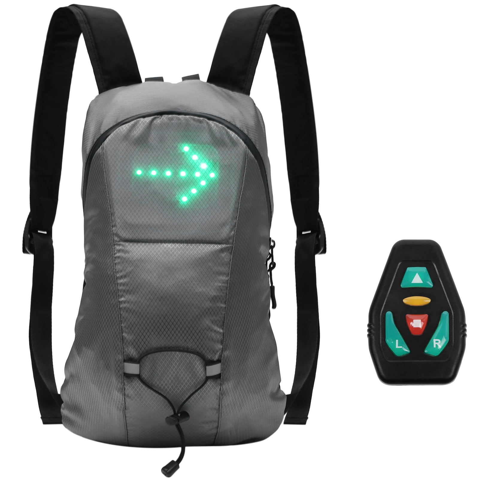 Mochila luz de senal led inalambrica indicador de direccion luz led recargable por usb senal de giro abanopi mochila