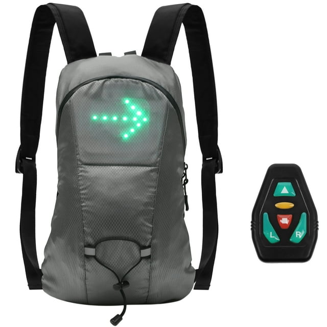 Riwcyla Wireless Signal Direction Indicator USB Rechargeable Turn Signal Attached