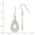thumbnail image 2 of 925 Sterling Silver Filigree Teardrop Drop Dangle Earrings, 2 of 6