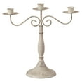 thumbnail image 3 of Antique Distressed Metal Candelabra and Candlestick for Dining Room, Entryway, Kitchen and Vanity, 3 of 10