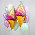 thumbnail image 3 of Globo de comida de helado de 46 x 20 pulgadas Globos de Mylar Globo de lámina de helado para decoraciones de fiesta de cumpleaños de Hawaii Baby Shower, 5 piezas Namotu WRLF-708, 3 of 5