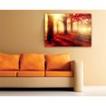 thumbnail image 3 of Startonight Canvas Wall Art Red Morning in the Forest USA Design for Home Decor, Illuminated Nature Painting Modern Canvas Artwork Framed Ready to Hang Medium 23.62 X 35.43 inch, 3 of 4