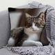 thumbnail image 4 of Uuiauoio Cat Pillow Covers 18x18, Cats Lovers Lady Gifts, Cat Gifts for Mom Mother's Day, Cats Decorative Pillow Covers for Home Bedroom Living Room Office Decor, 4 of 6