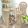 thumbnail image 4 of Parojati 2 Pcs Cheesecloth Table Runner 35'' x 120'' inch Nude Boho Gauze Cheese Cloth Table Runners for Baby Shower Decoration Wedding Party Summer Garden Farmhouse Nude, 4 of 8