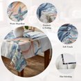 thumbnail image 5 of Thanksgiving Coastal Table Cloth Waterproof Tablecloths, Autumn Pumpkin Coral Blue Starfish Tablecloth Dining Table Cover for Kitchen Party Tabletop Outdoor, Rectangle Tablecloth 60x120 Inch, 5 of 9