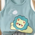 thumbnail image 4 of TOWED22 Toddler Boy's 2 Piece Graphic Print Crewneck Tee Shirt and Track Shorts Set Blue,2-3 Y, 4 of 4
